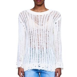 MOON RIVER ladder knit sweater size S